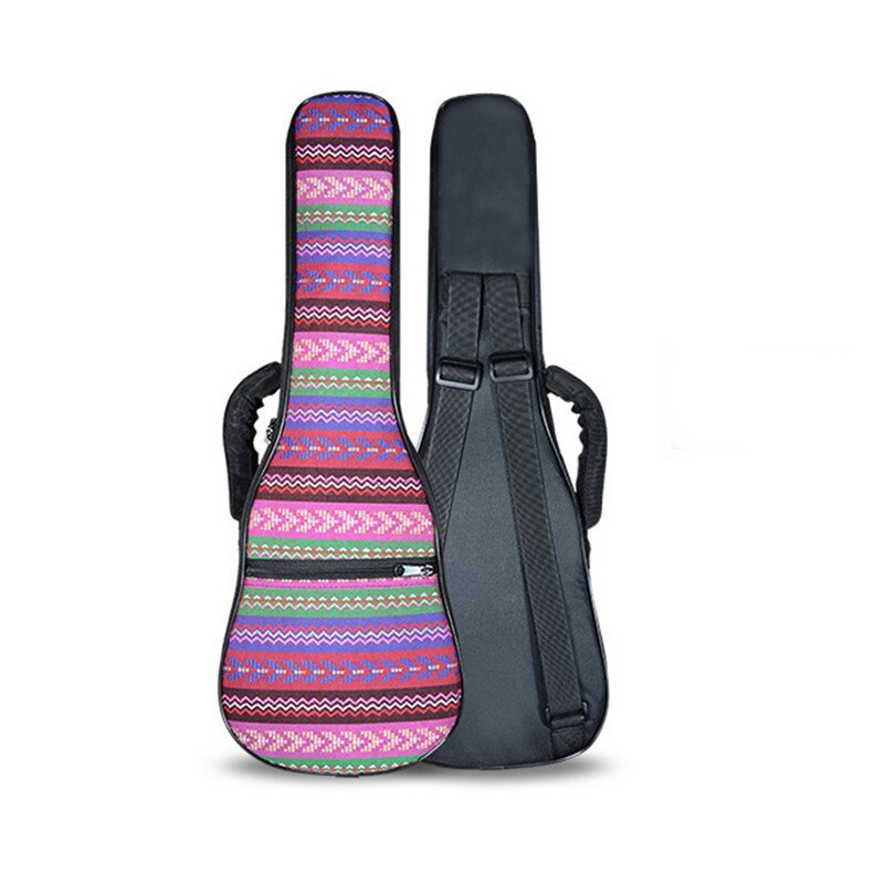 retail kid leuke 21 26 ukulele tas sopraan case lanikai gitaar gewatteerde rugzak kleurrijke patroon schouderbanden pocket: 26 inches bag 01