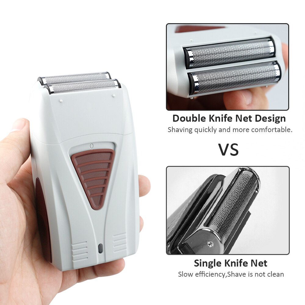 Baber Double-edged 4D Reciprocating Shaver Multifunctional Powerful USB Rechargeable Trimmer Men's Styling Tool