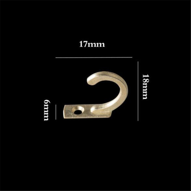 5/10/20PCS Single Prong Hook Mini Size Wall Mounted Retro Robe Cloth Hanger for Coats Hats Towels Keys
