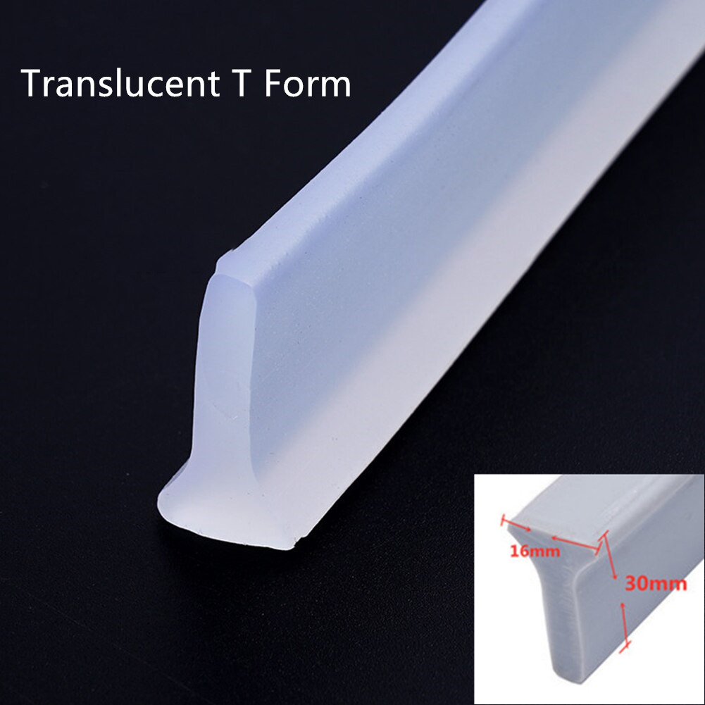 1-3M Water Shower Dam Bathroom Water Stopper Silicone Retaining Strip Flood Barrier Dry And Wet Separation Blocker