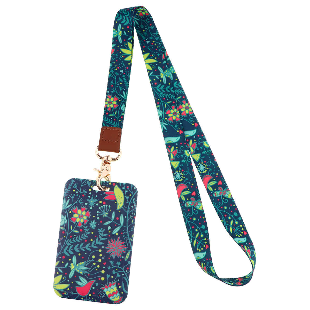 Lanières de cou à petites feuilles pour clés, carte d'identité, sangles de téléphone portable, porte-badge USB, corde suspendue pour téléphone à faire soi-même, lanière à fleurs: Gris clair