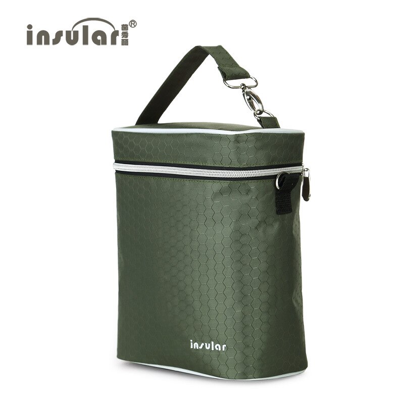 Bolsa térmica multiusos para biberones, bolsa de almacenamiento térmico para leche, bolsas de almacenamiento para mamá, mensajeros, calentador de alimentos para cochecitos DBO: green