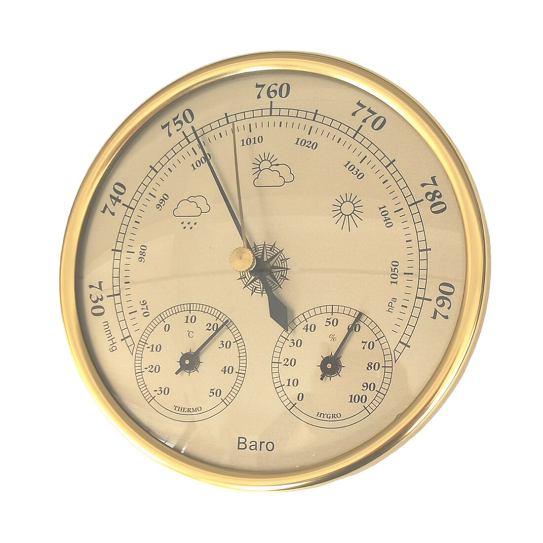 Thermometer Hygrometer Barometers 3 In 1 Wandmonta... Grandado