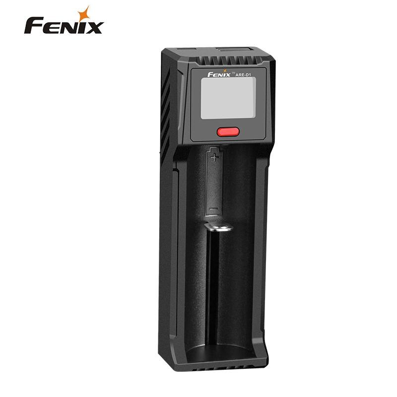 Fenix ARE-D1 Batterij oplader compatibel met Li-Ion en Ni-Mh/Ni-Cd batterijen Micro USB opladen en USB ontladen functie