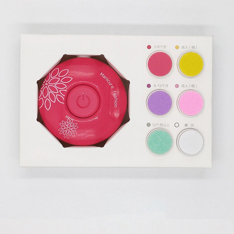 Baby Scissors Babies Nail Care Safe Electric Baby Nail Trimmer Nail Clipper Cutter For Kids Infant Newbron Baby Care Manicure: Red