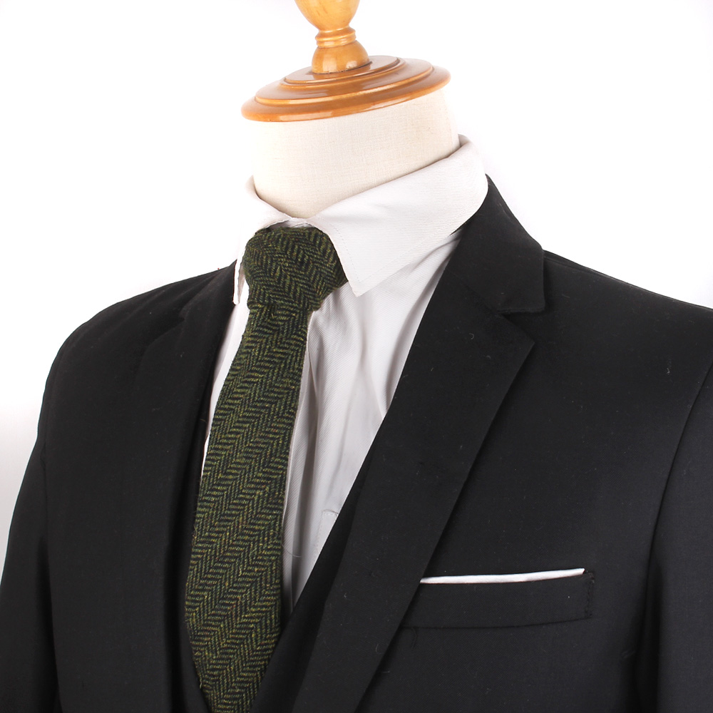 Cravatte sottili in lana per uomo Donna Cravatte casuale a righe Cravatte strette Ragazzo Ragazze Cravatta di lana Gravata Regalo Cravatte uniformi
