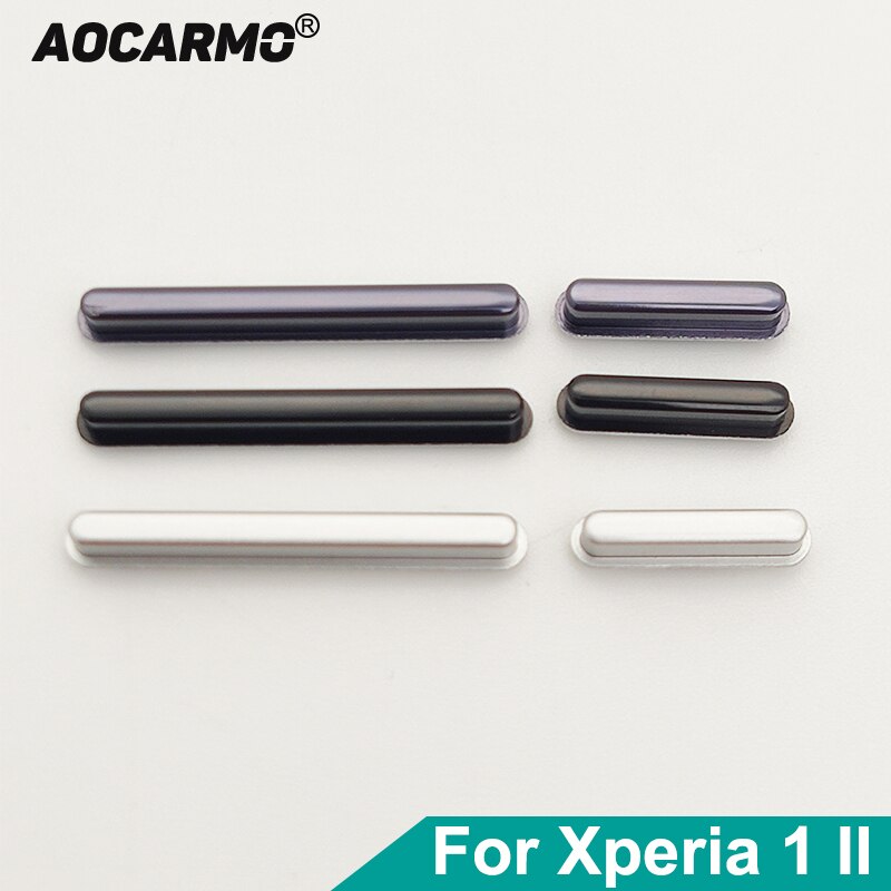 Aocarmo Volume Button Camera Switch Key Buttons Replacement For Sony Xperia 1 II X1ii XQ-AT52 XQ-AT51 SO-51A MARK2