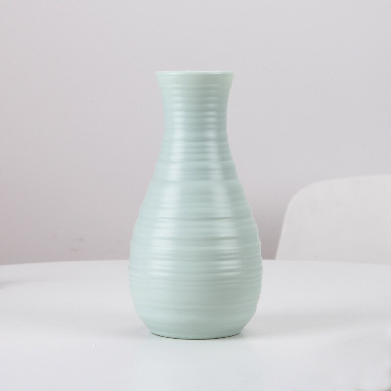 Moderne dekor vase hjem blomsteroppsats blomsterstue moderne enkel ferskvannskultur hjem dekorasjon ornament: Grønn