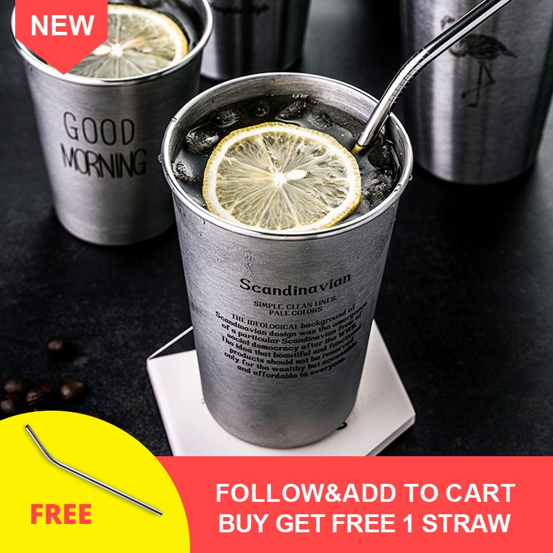 2 Stück Edelstahl Bierbecher Doppelwandig – 550 Ml | Isolierte Tasse Für Heiße & Kalte Getränke | Mit Griff