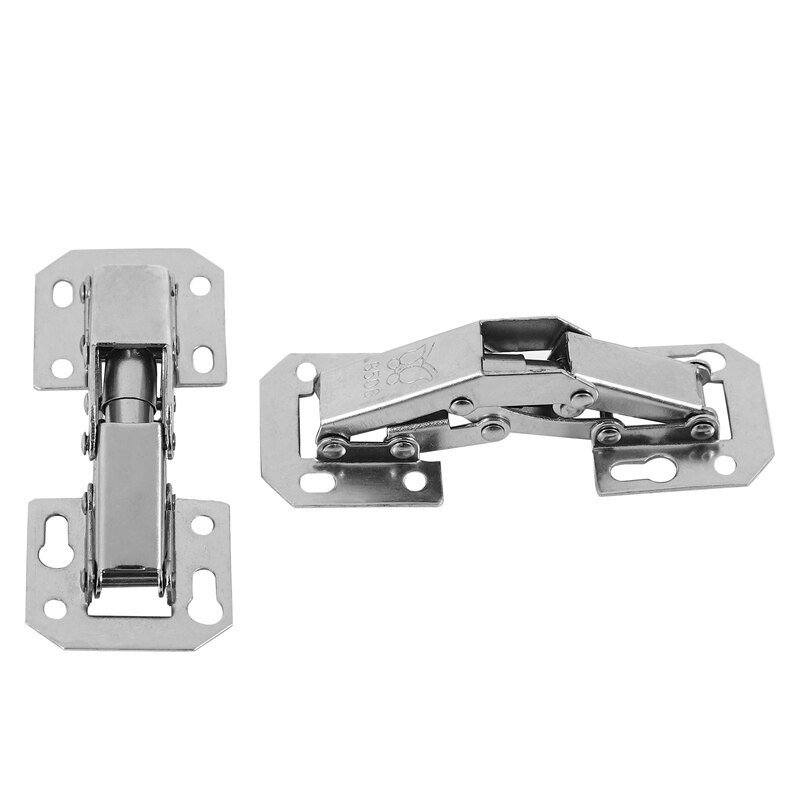 2Pcs Soft Close Kitchen Cupboard Cabinet Wardrobe 90degree Door Hinges &amp; Screws