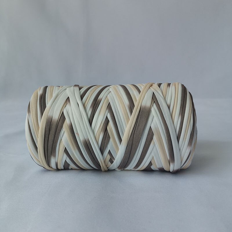 Tshirt Katoen Regenboog Garen Voor Breien Diy Zachte Wol Gehaakte Tas String Sectie Geverfd Gekleurde Weven Draad Puffy Chunky 300G: 10