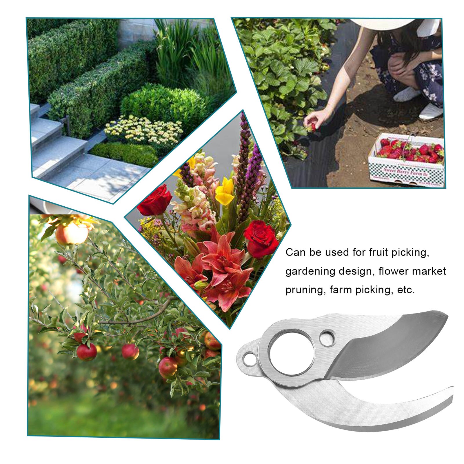 Cordless Pruner Cutting Blade 30mm Electric Pruning Shear Efficient Fruit Tree Bonsai Pruning Branches