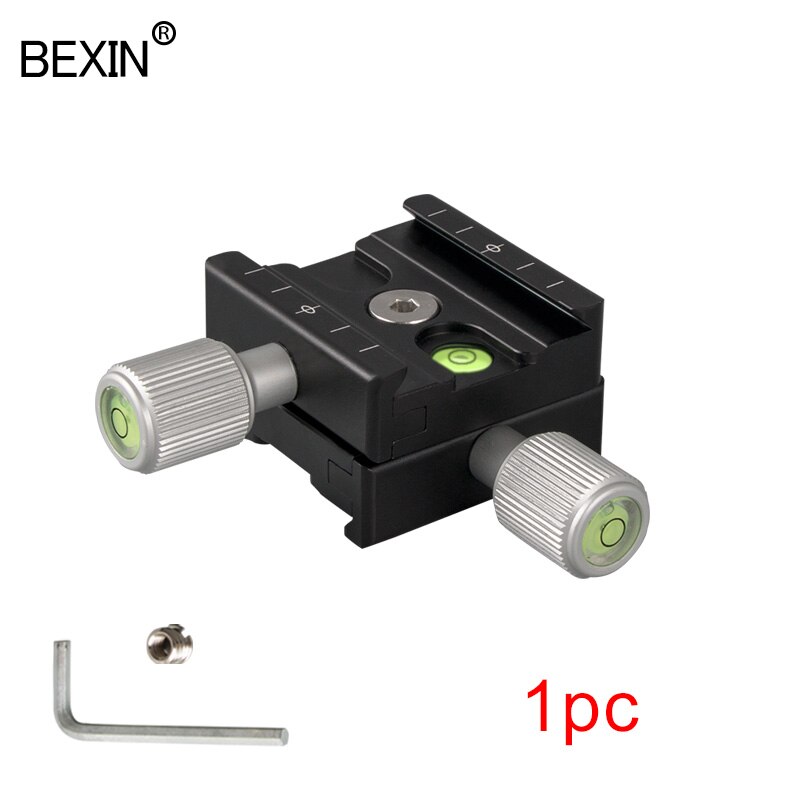 Double sided qr 50 camera clamp tripod quick release plate mount clamp detachable QR clamp for arca swiss plate dslr camera: QR50B