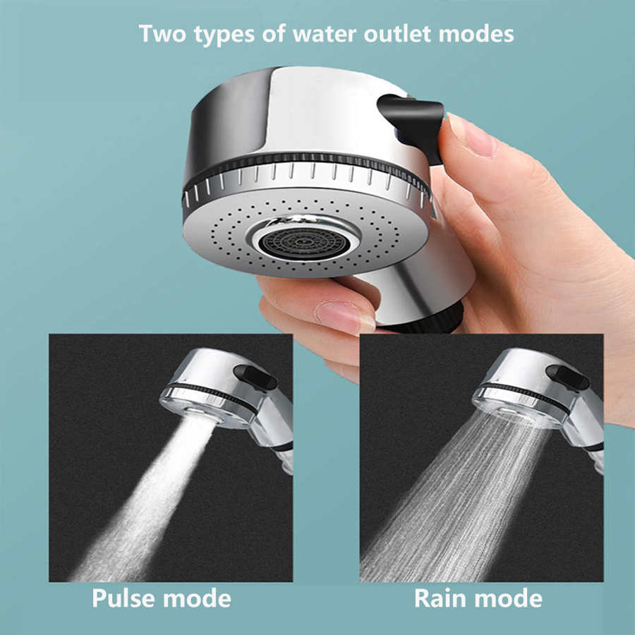 Bruserhoveddyse under tryk håndbruser sprøjte hårvaskesæt eller vandhaneomformer adapter sæt brusebad spa hane dyse
