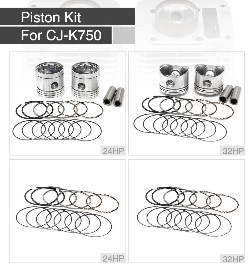 ZSDTRP-Motor de CJ-K750 Ural M72, pistones de Motor 24HP 32HP 750cc con enlace de anillo, funda de reparación de Motor Retro 750cc para BMW M72 R71/K750