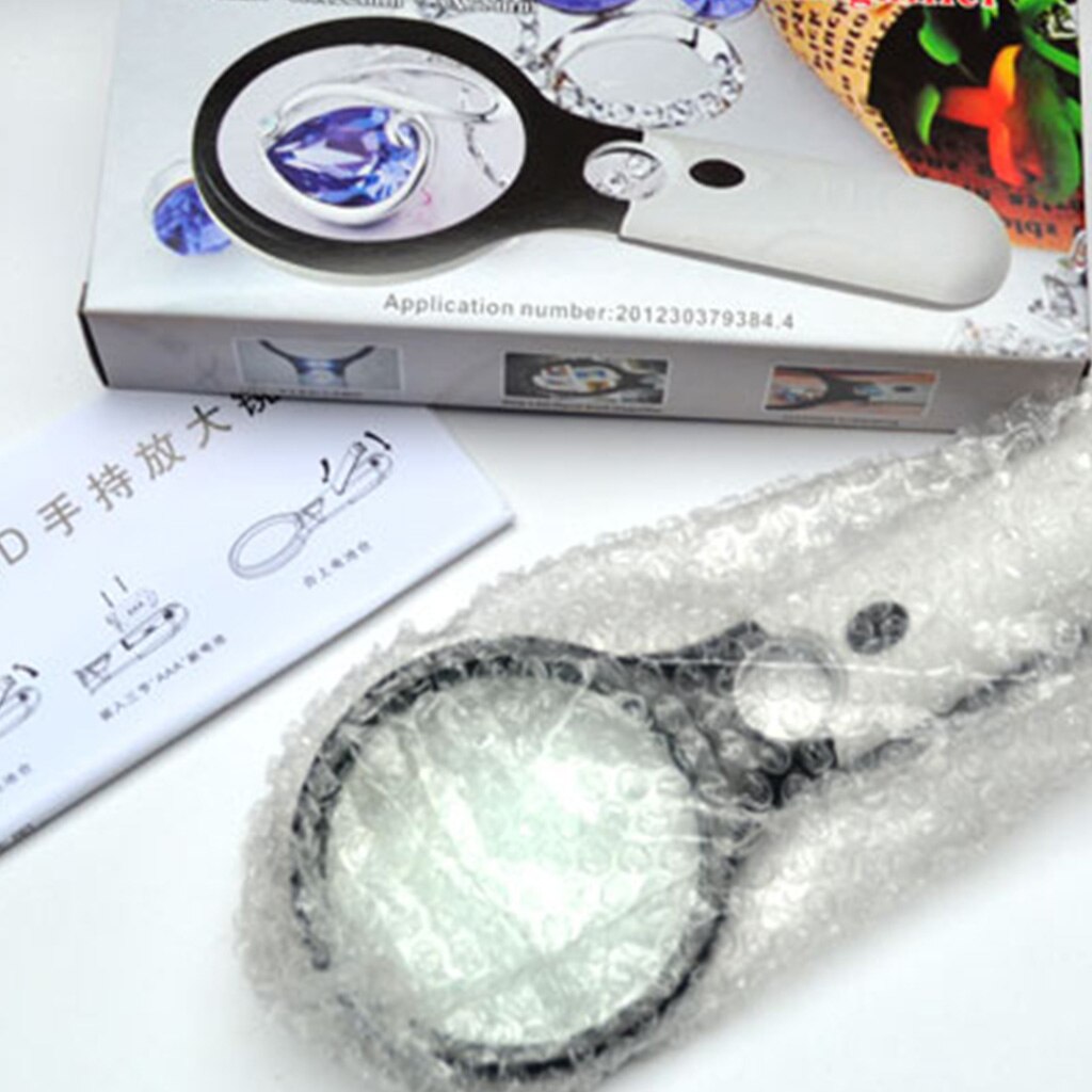 Magnifying Glass with Light Illuminated Magnifier with 3x 45x High Magnification Lightweight Handheld Magnifying Glass