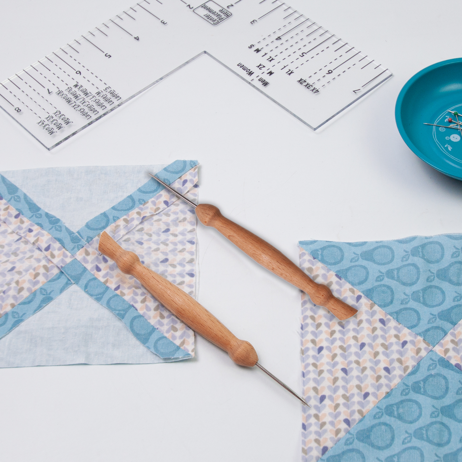 Stiletto & Pressing Tool Precision Placement Scratch Awl Convenient Precision Placement Scratch & Awl Sewing Portable Stitching