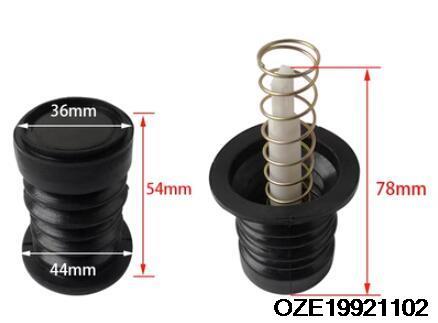 Universal Washing Machine Water Drain Valve Plug Water Sealing Rubber Pad Drain Valve Spring Fittings: WHITE