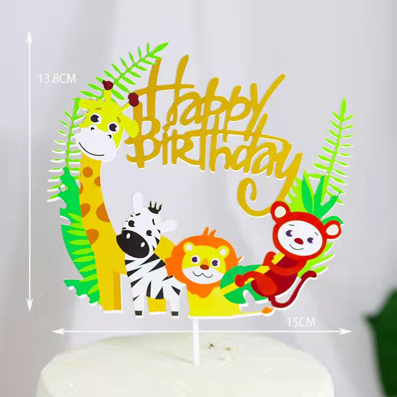 fenicottero hawaiano tartaruga foglia torta topper inserto compleanno matrimonio fidanzamento addio al nubilato nuziale bambino doccia regali decorazioni: anlimals