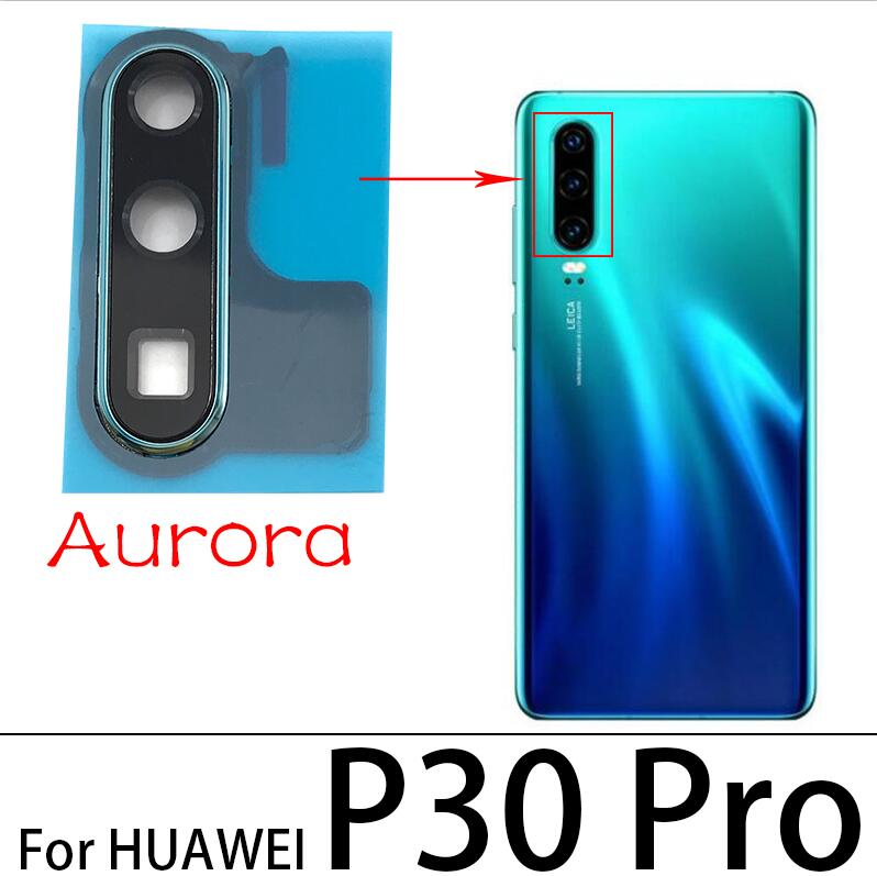 Original Rear Camera Glass Lens With Cover Frame Holder For Huawei P30 Lite P30 Pro Glass Lens With Repair Tools: P30 Pro Aurora