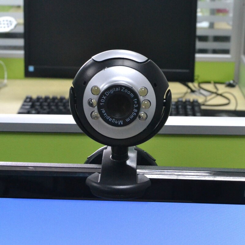 Usb 2.0 50.0M 480P 6 Led Hd Webcam Camera Hd Webcam Camera Webcam Met Microfoon Voor Computer pc Laptop Desktop