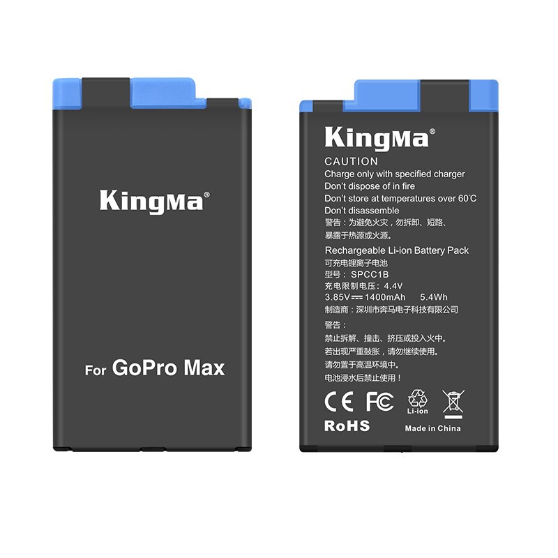 Nowa inteligentna ładowarka robić akumulatorów GoPro Max 3 + 1400mAh akumulator litowo-jonowy robić 360 panoramicznej kamery iść zawodowiec Max: F Package