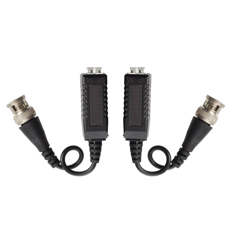 2 stk video balun bnc katt 5 passiv avsender til ledning og 1 stk hdmi 2av til rca video og o konverteringsadapter