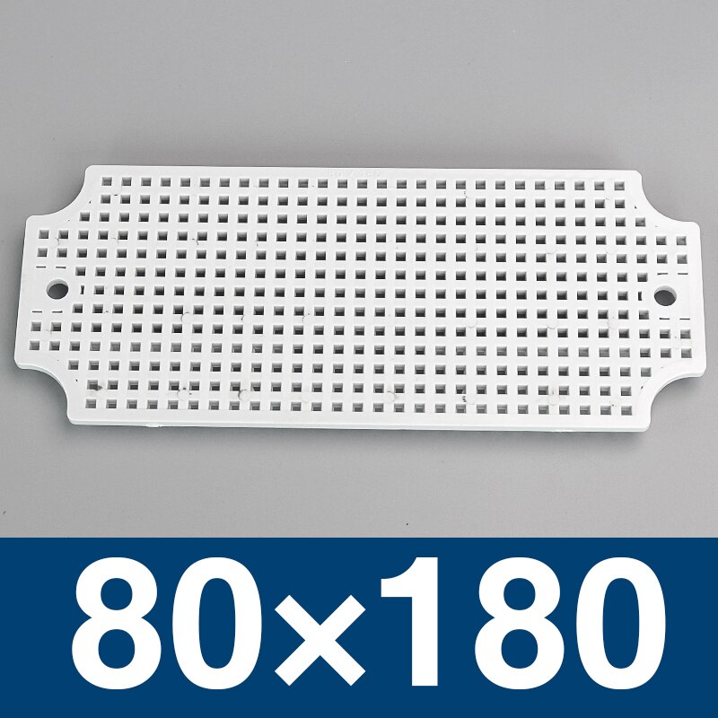 waterproof box fixed base plate IP67 waterproof junction box base plate ABS honeycomb mounting base plate Outdoor monitoring: 180x80