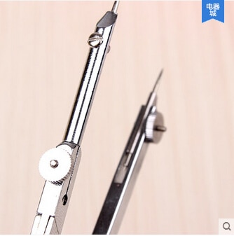 premium metal standard compasses with pencil leads durable pencil compass office and school supplies DELI 8603