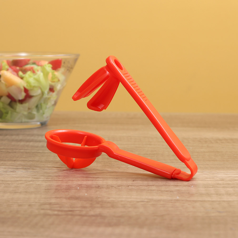Coupe-tomate, outils de raisin, cerise, cuisine, Pizza, séparateur de fruits, artefact, petits accessoires pour tomates, Gadget de coupe manuelle: Rouge
