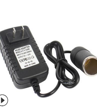 Universele  dc 12 volt ---2a- stopcontact adapter converter auto sigarettenaansteker eu uk us stekker met led-laadindicator: Ons stekker