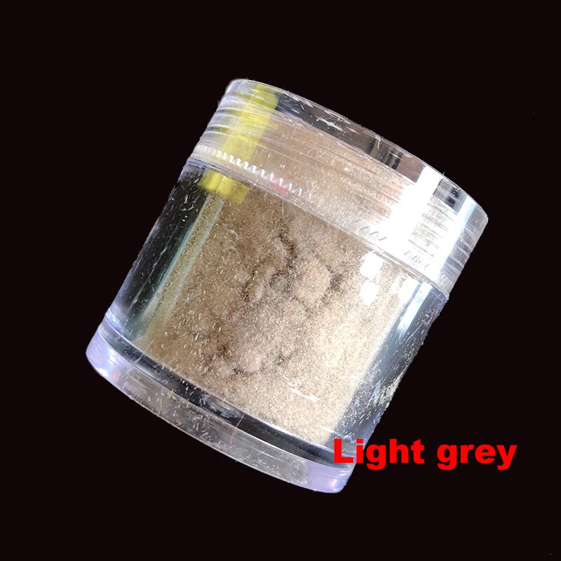 Accesorios para uñas 3D con purpurina de terciopelo, 20 colores, maquillaje para manicura suave, vellosidad: Light grey 17