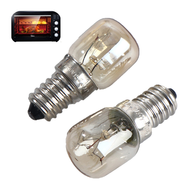 Bombilla de alta temperatura para horno microondas, accesorios de reparación de cocina, E14S, 15W/20W, 220V, 300 ℃, novedad
