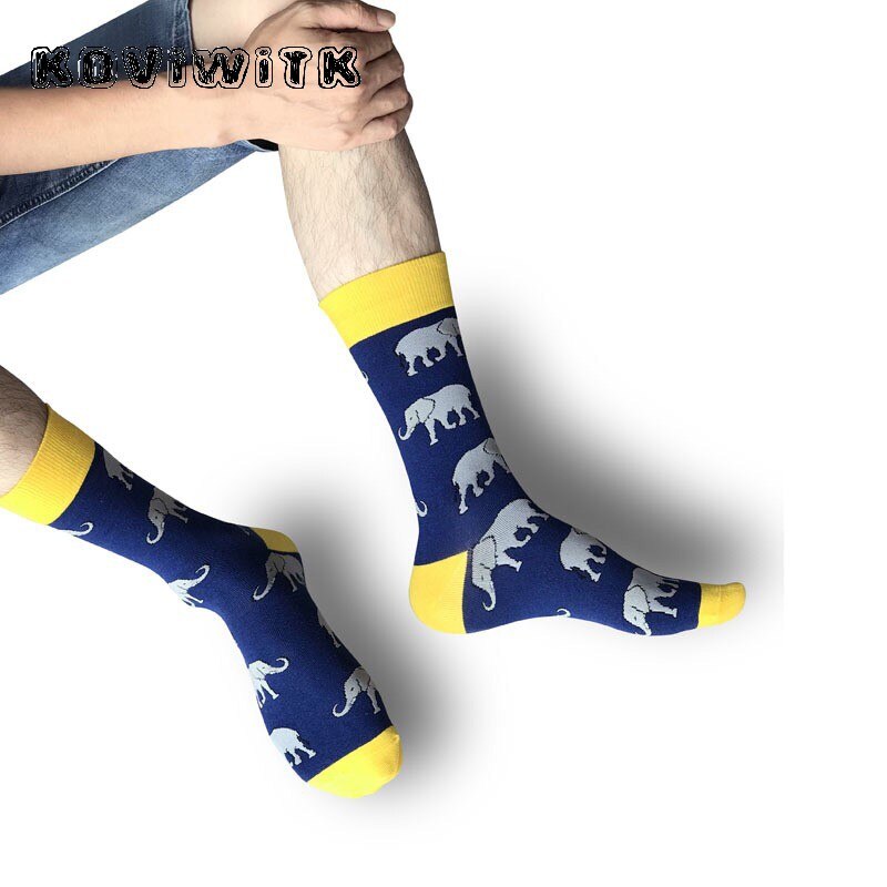 Chaussettes de dessin animé pour hommes, noir, motifs d&#39;animaux mignons imprimés, , résistant à l&#39;usure, blanche, en coton, Short pour garçons