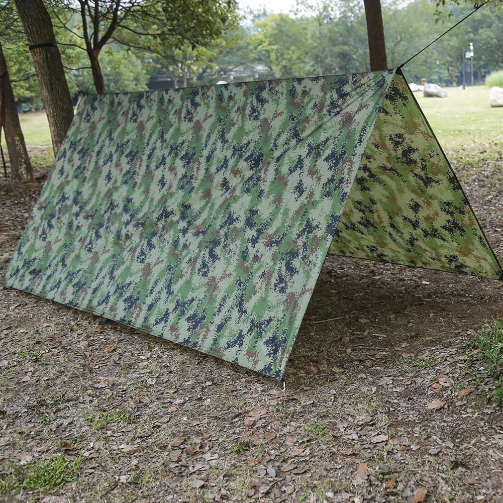 Tourist awning canopy tarpaulin tent shade ultralight garden canopy parasol outdoor camping hammock waterproof camouflage shelter