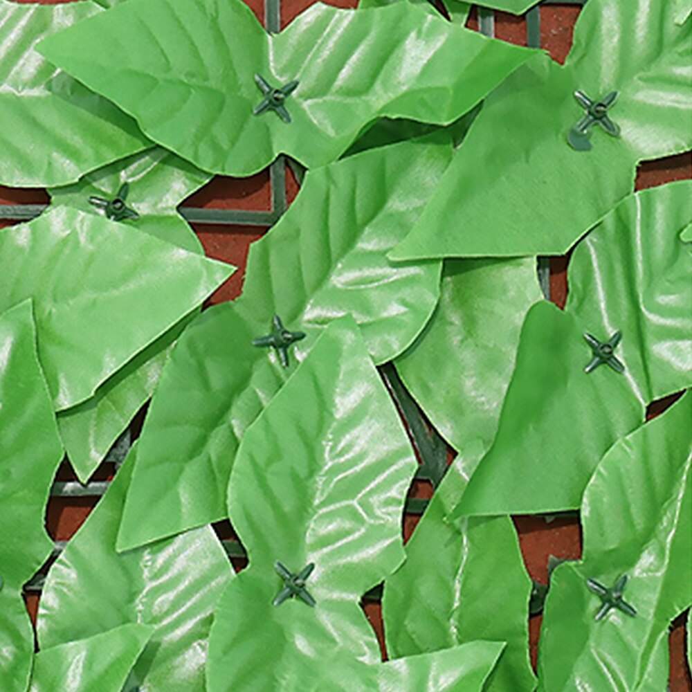 Garden Fence Decoration Privacy Wood With Artificial Green Leaf Retractable Extension Fencing For Courtyard Home Decoration: 2