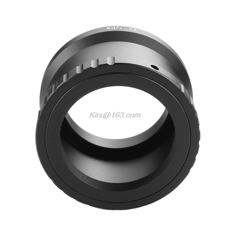 Aluminum Alloy T2-NEX Telephoto Mirror Lens Adapter Ring for Sony NEX E-Mount Cameras to Attach T2/T Mount Lens