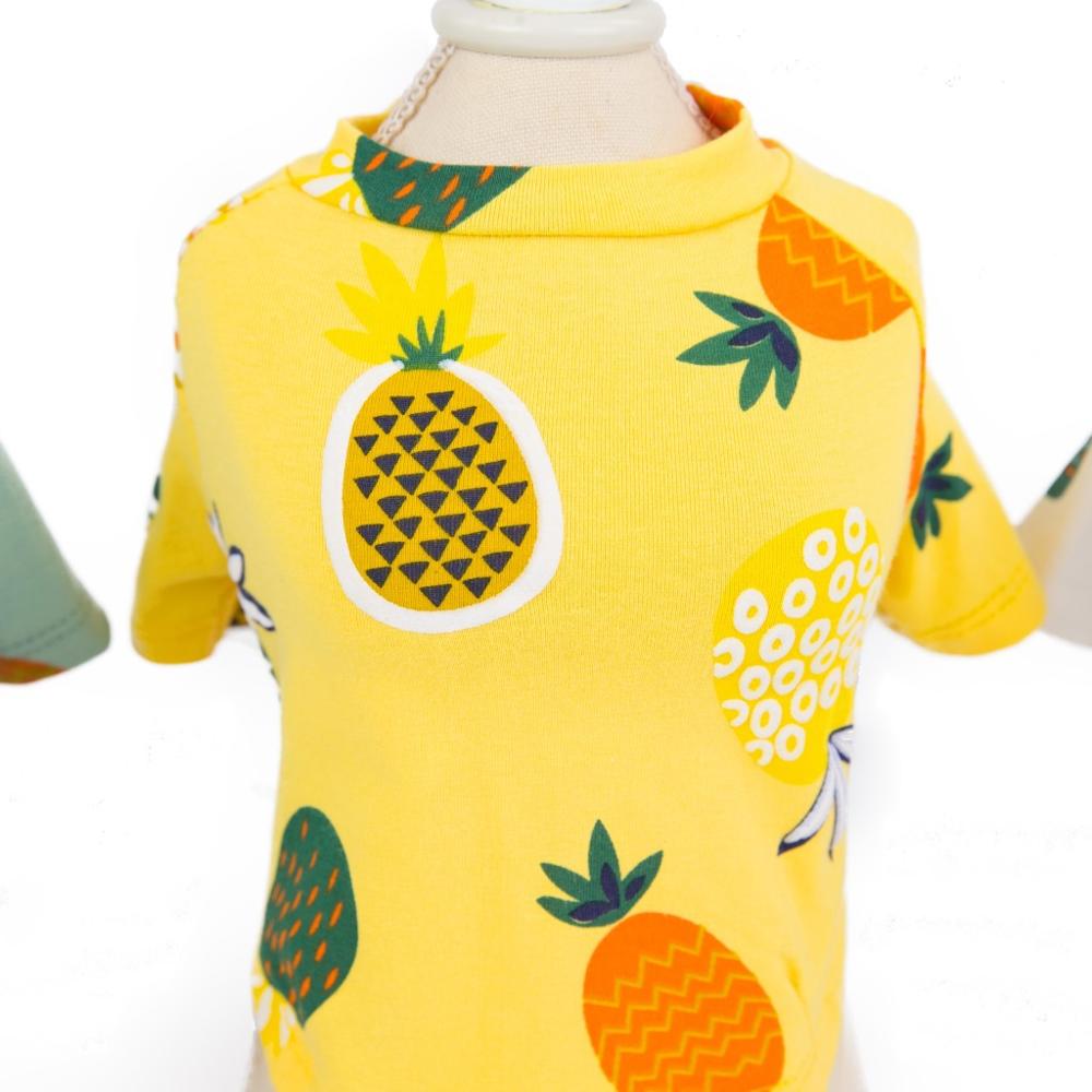 Koira lemmikki t-paita liivi 100%  puuvilla kissa pentu ananas pyjama koirille kissat pieni keskikoko 5 kokoa