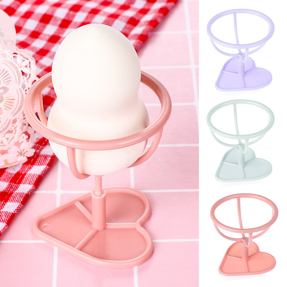 Soporte de secado de esponja a prueba de moho, almacenamiento de esponja fácil de llevar, caja con forma de huevo, soporte para esponjas cosméticas, accesorios, 1 ud.