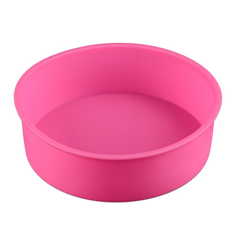 Ronde siliconen cakevorm bakvorm bakvorm bakvorm gereedschap voor keukengereedschap bakvorm maker 17*6cm willekeurige kleuren