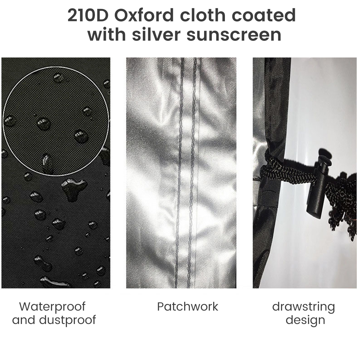 Barbeque Grill Covers Heavy Duty Waterproof BBQ Grill Cover 210D Oxford Fabric Durable UV Resistant Dust-proof Gas Grill Cover