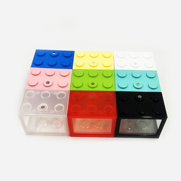 Mini hydroponic seaweed ball box micro cylinder glass flower box pet stack block fish tank plastic reptile cage