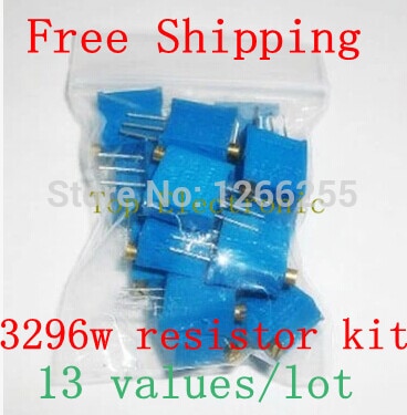3296W Variable resistor 3296W potentiometer package 3296W potentiometer kit Adjustable resistance kit 100R-1M ecah 1pcs=13PCS