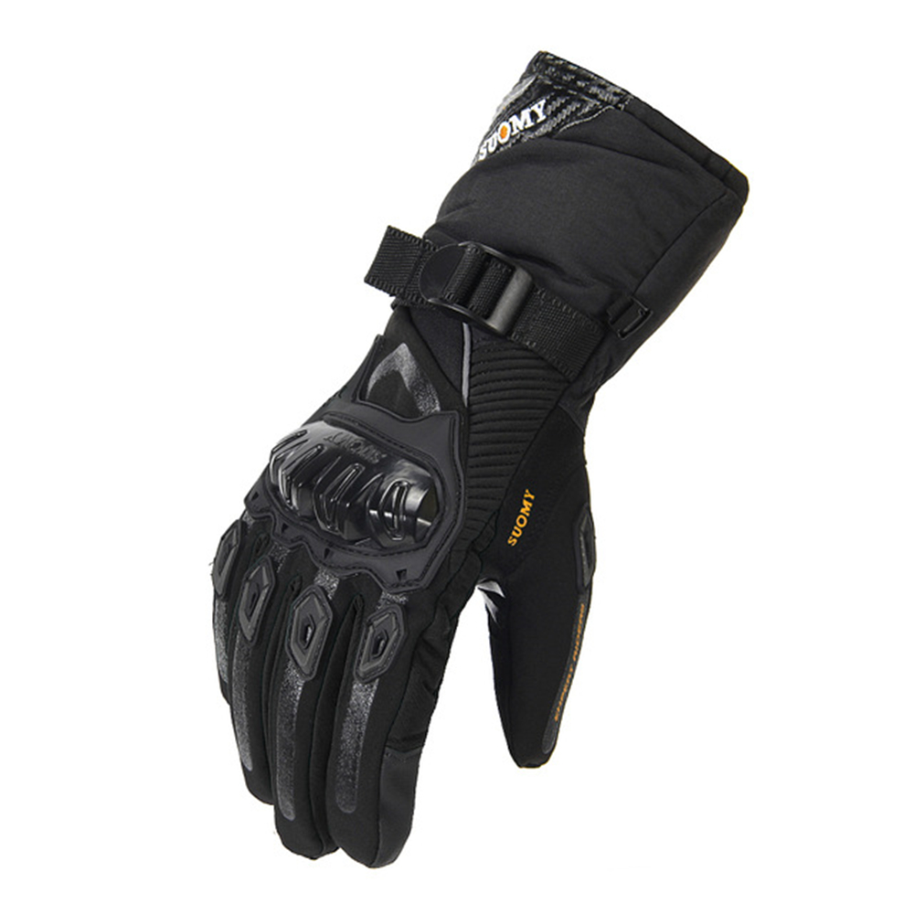 Suomy motorcykelhandskar herr 100%  vattentäta vindtäta vinter gant moto handskar pekskärm guantes moto motorcykel ridhandskar: Svart / M