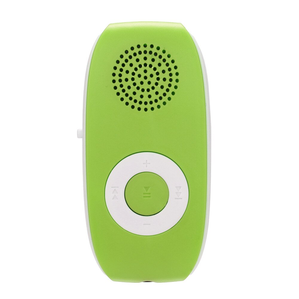 MP3 Player Music Media Audio Music Player Clip USB MP3 Player Support SD TF Card 32GB Sport Music Media Built-in Speaker: green 