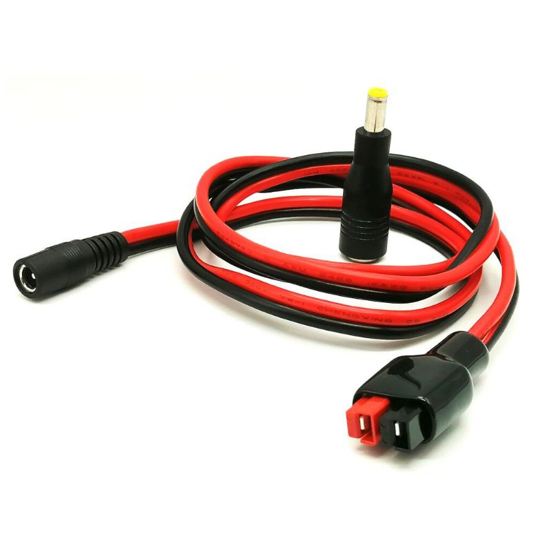 Dc 5.5 Mm X 2.1 Mm Macht Man Plug Kabel Met Dc 8 Mm Adapter Compatibel Met Powerpole Voor Draagbare generator 14