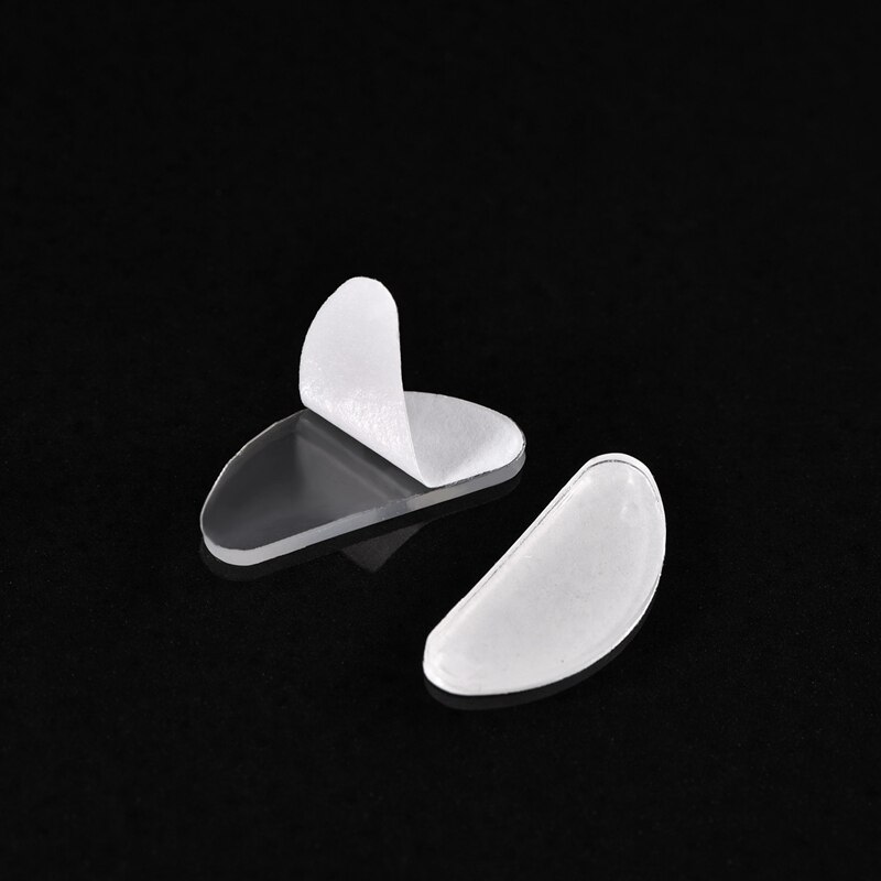 18 Paar Brillen Neus Pads Bril Adhesive Silicone Anti-Slip Nosepads Voor Lenzenvloeistof Bril Zonnebril (Transparant, 1.5Mm)