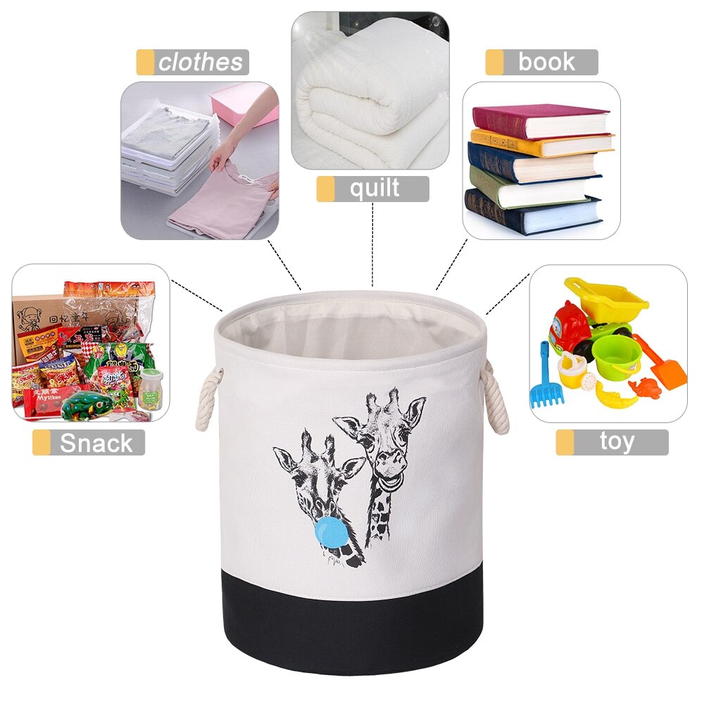 Canvas Waterdichte Wasserij Organisator Mand Grote Capaciteit Wasmand Vuile Kleren Opbergtas Speelgoed Thuis Opslag Bin