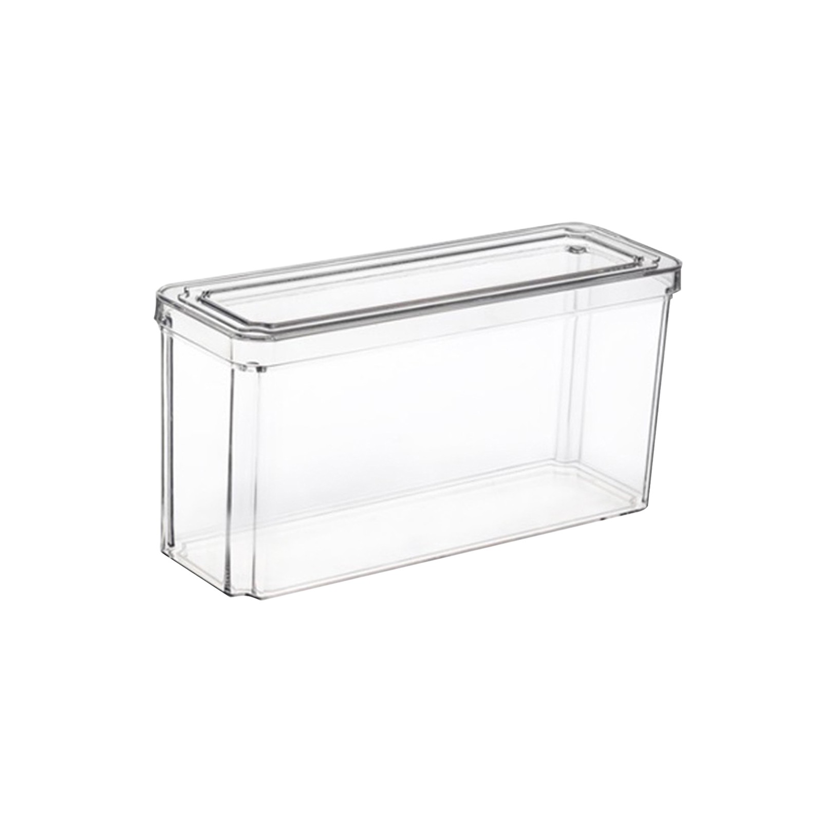 Neue Kühlschrank Organizer Behälter Stapelbare Kühlschrank Lebensmittel Lagerung Kasten Mit Griff Klar Kunststoff Speisekammer Lebensmittel Gefrierschrank Organizer Werkzeug: Elfenbein