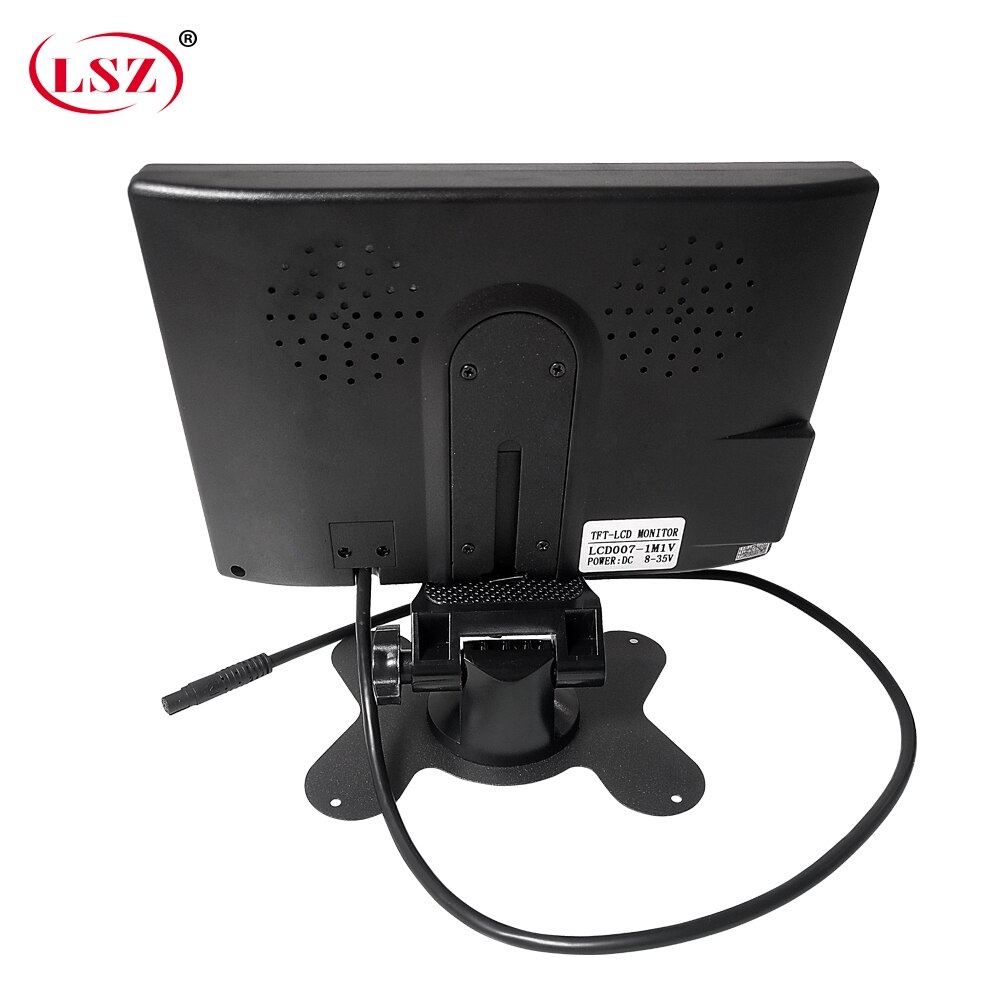 LSZ Fixed bracket mounting 7-inch monitor Can be used with car cameras Forklift/school bus/taxi